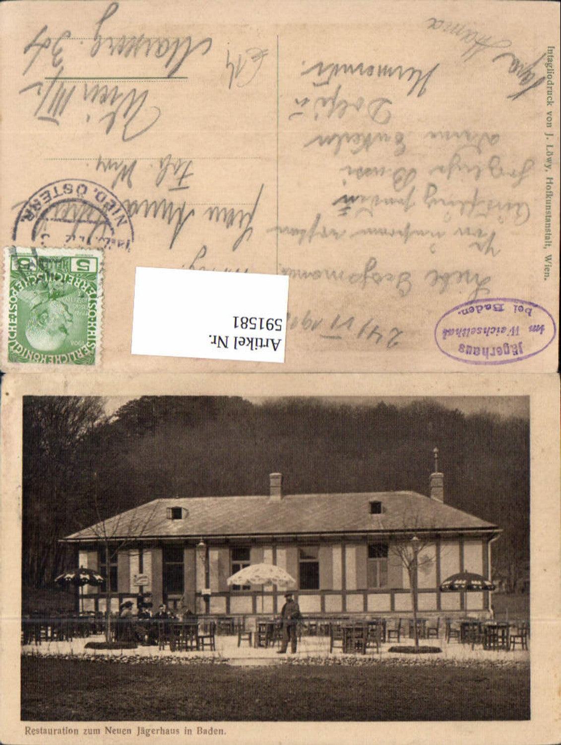 591581,Restauration zum Neuen Jägerhaus in Baden