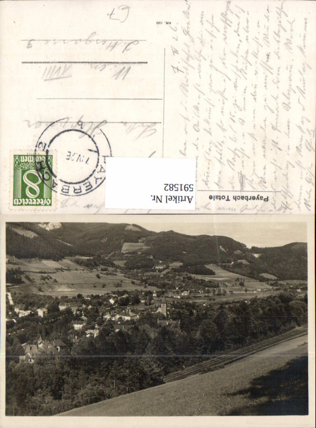 591582,Foto Ak Payerbach Totale