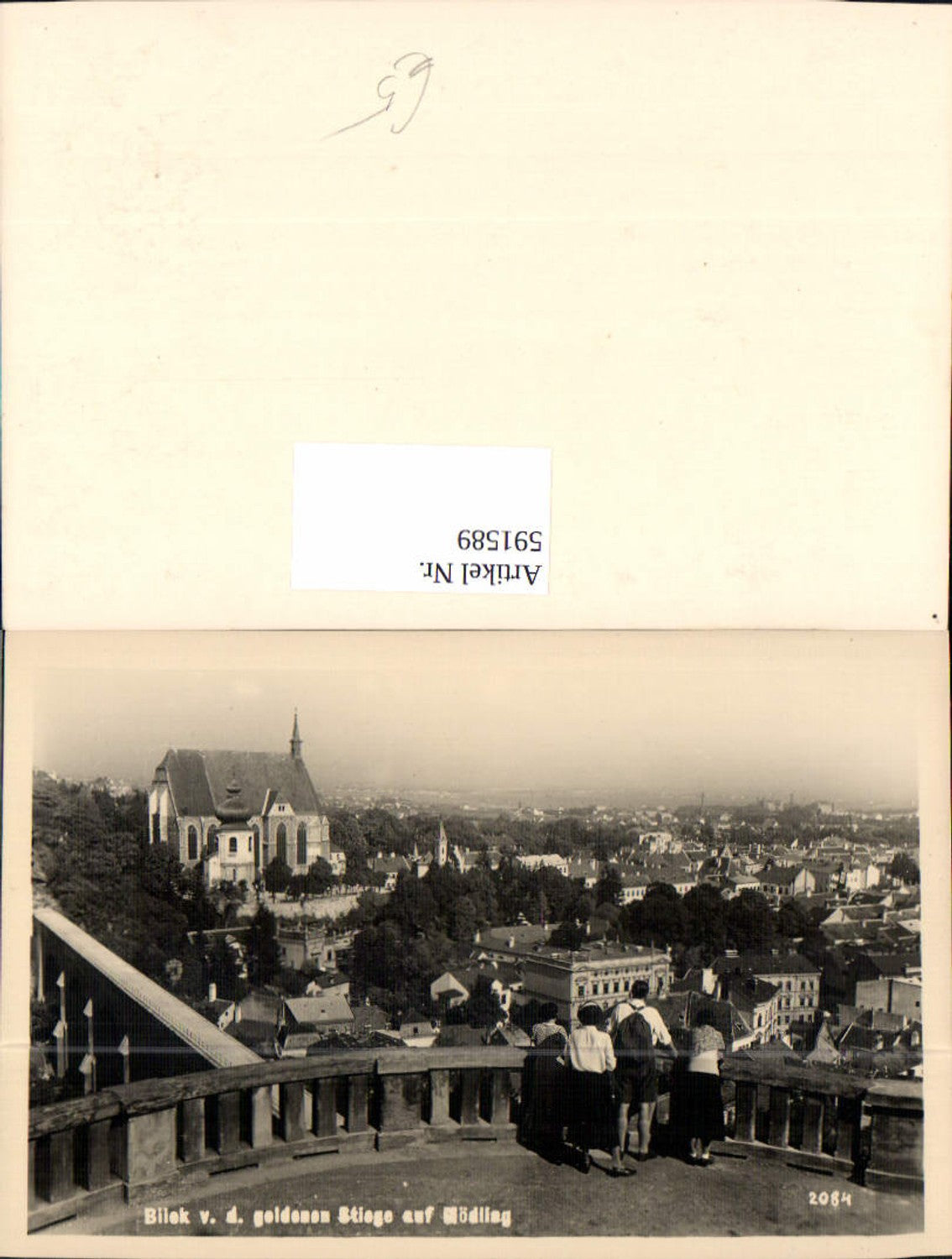 591589,Blick v. d. Goldenen Stiege auf Mödling