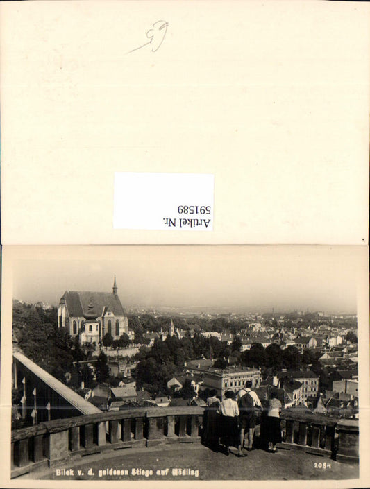 591589,Blick v. d. Goldenen Stiege auf Mödling