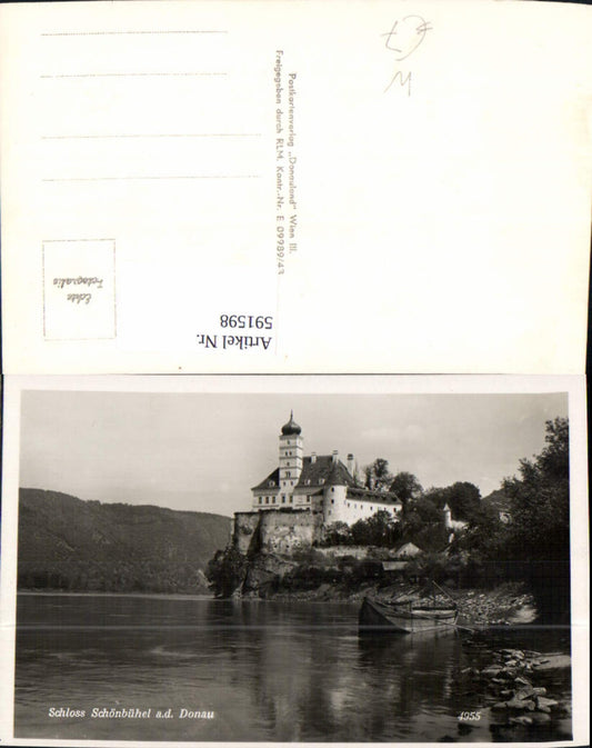 591598,Foto Ak Schloss Schönbühel a. d. Donau Schiff Wachau Schönbühel-Aggsbach