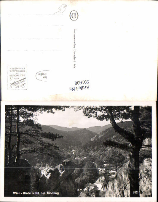 591600,Foto Ak Hinterbrühl b. Mödling Landschaft