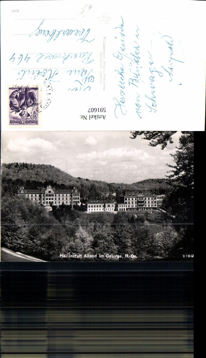591607,Foto Ak Heilanstalt Alland i. Gebirge