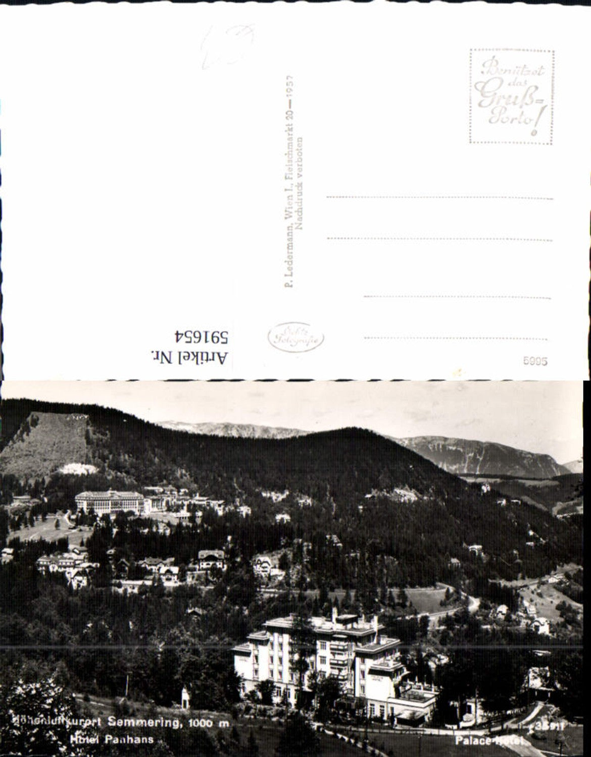 591654,Foto Ak Semmering Hotel Panhans