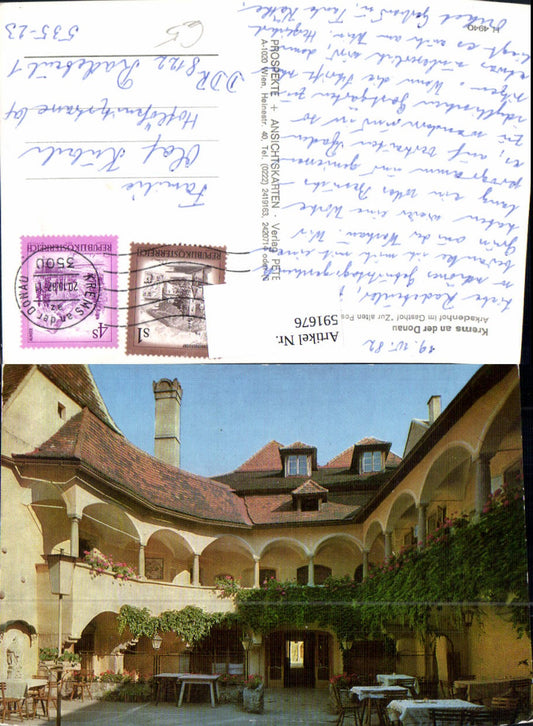 591676,Krems a. d. Donau Arkadenhof Gasthof Zur alten Post