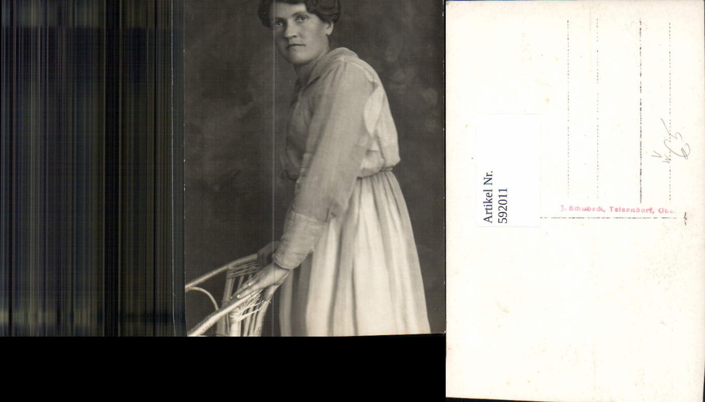 592011,Foto-AK Atelier J. Schubeck Teisendorf Frau Portrait