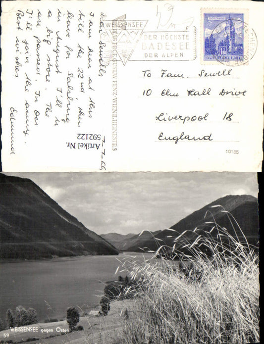 592122,Foto Ak Weissensee geg. Osten Weißensee