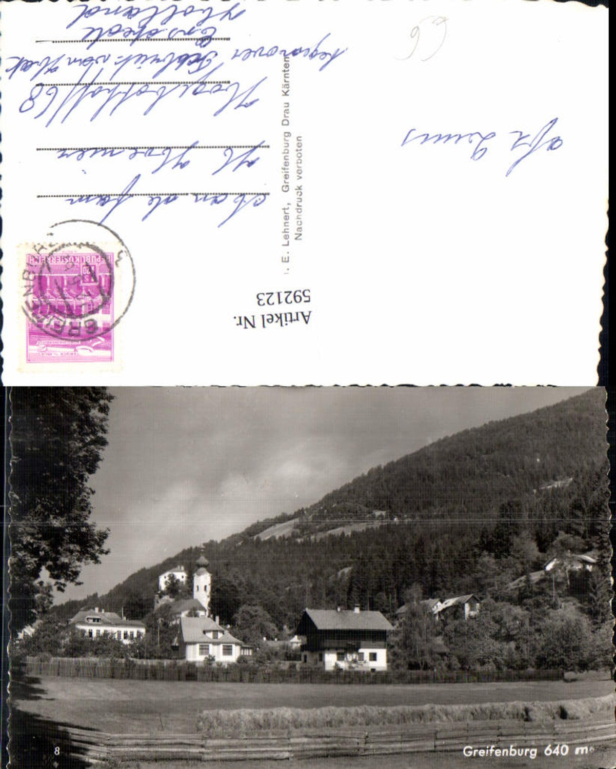 592123, Photo Ak Greifenburg view