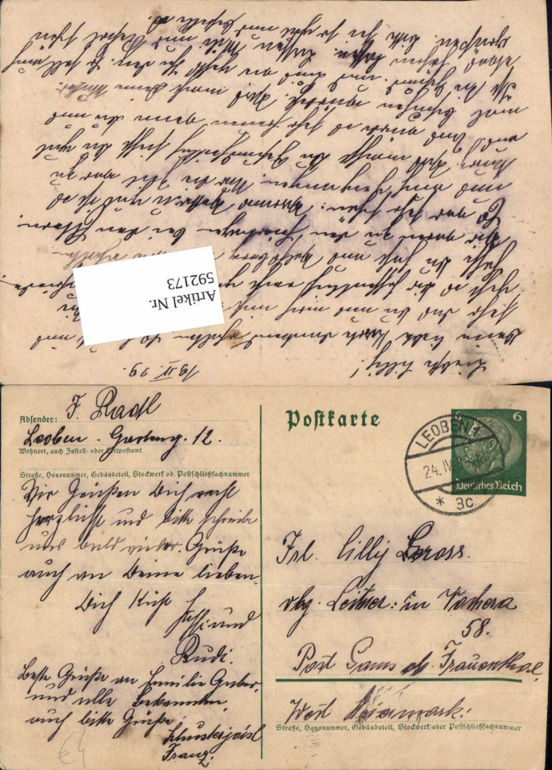 Alte Ansichtskarte – Old Postcard
