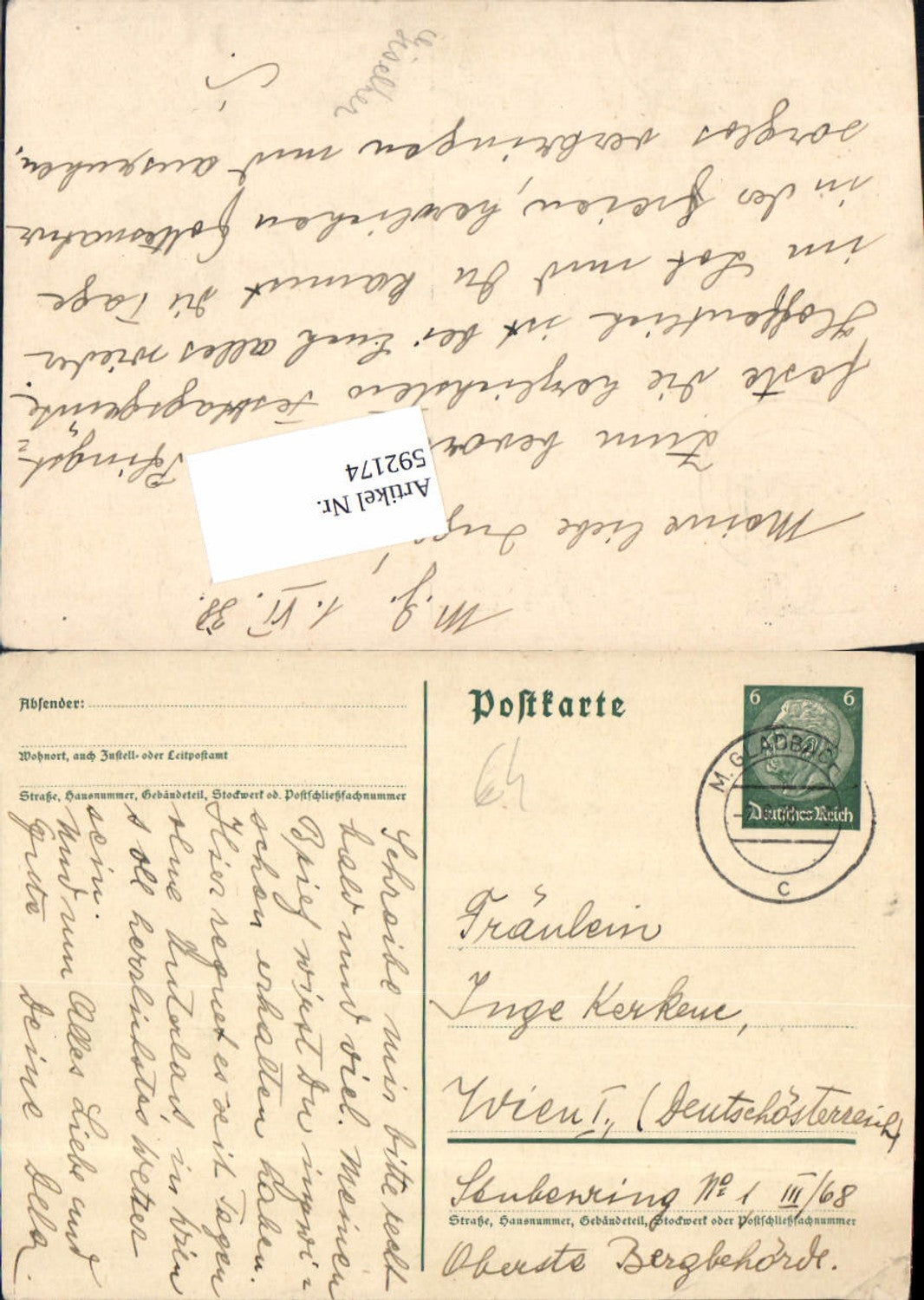 Alte Ansichtskarte – Old Postcard