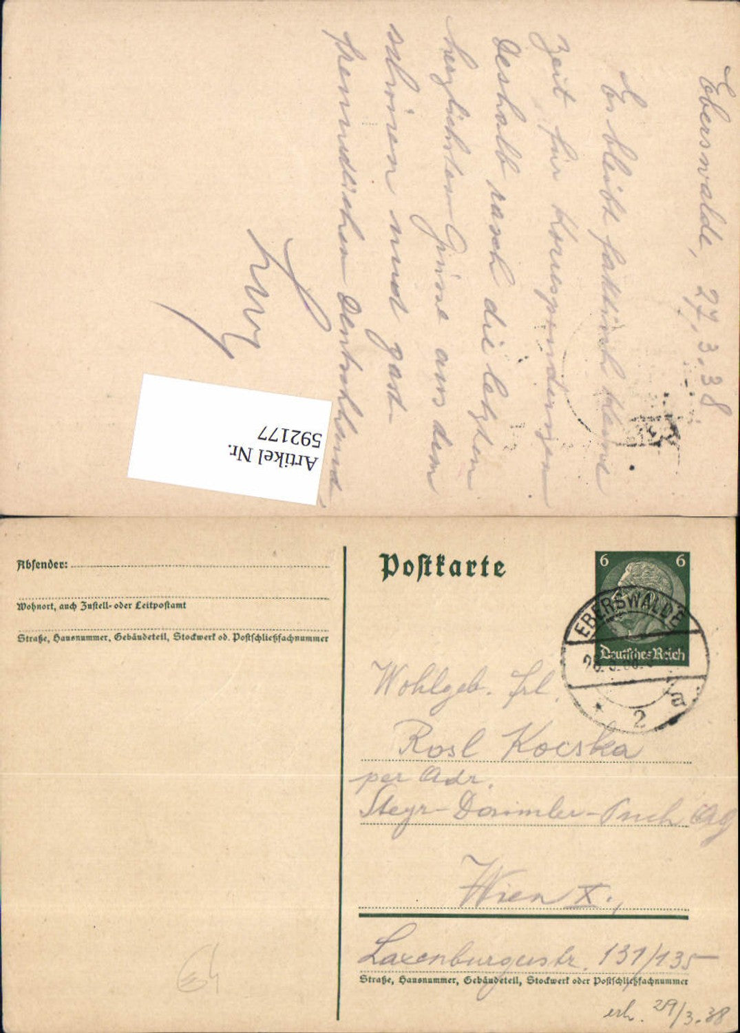 Alte Ansichtskarte – Old Postcard