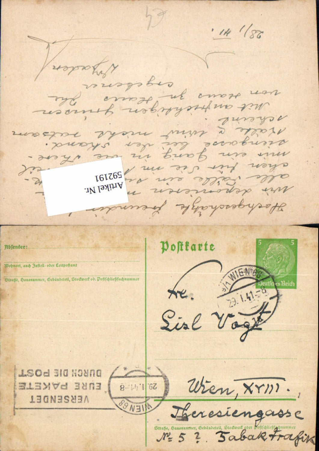 Alte Ansichtskarte – Old Postcard