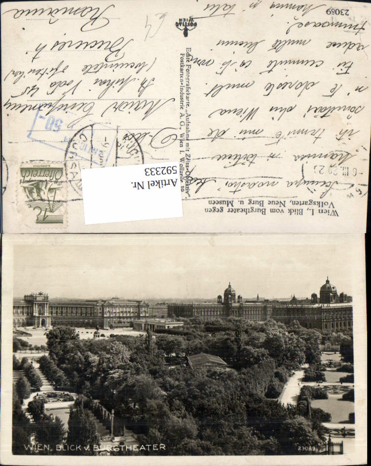 Alte Ansichtskarte – Old Postcard