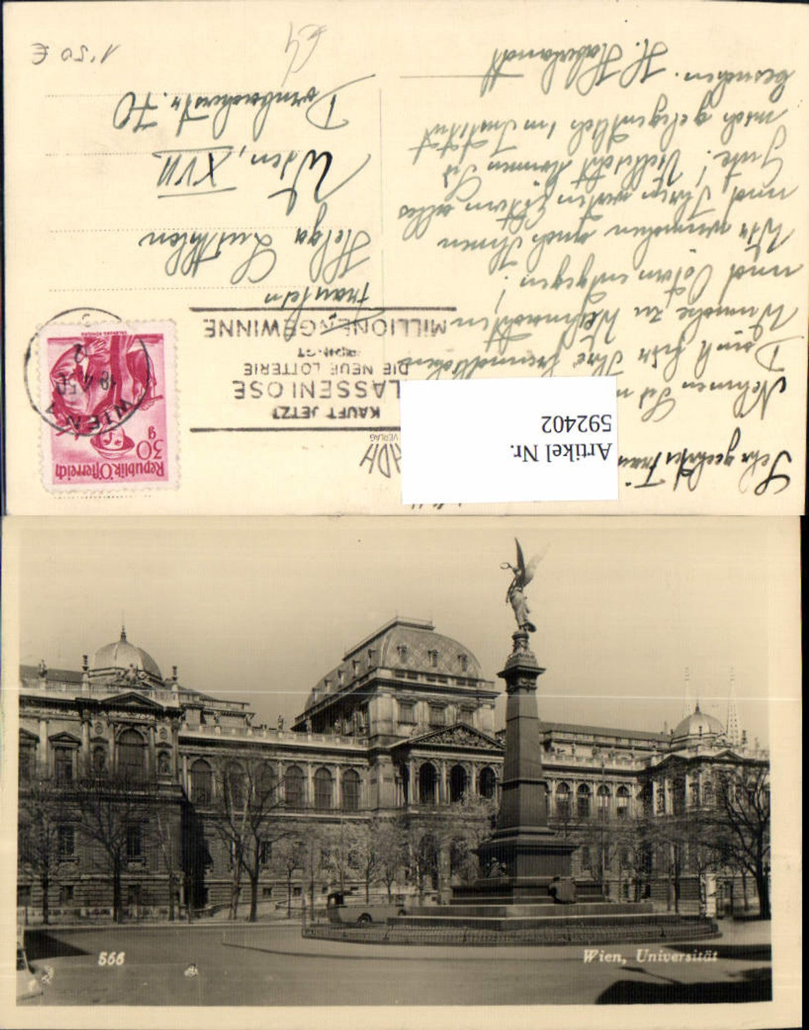 Alte Ansichtskarte – Old Postcard