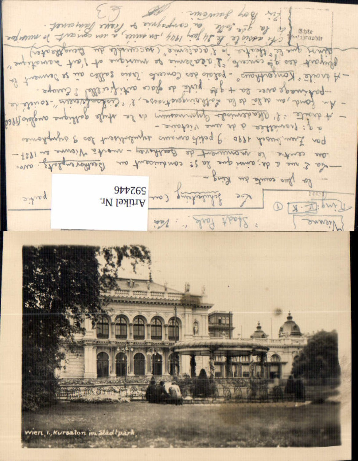 Alte Ansichtskarte – Old Postcard