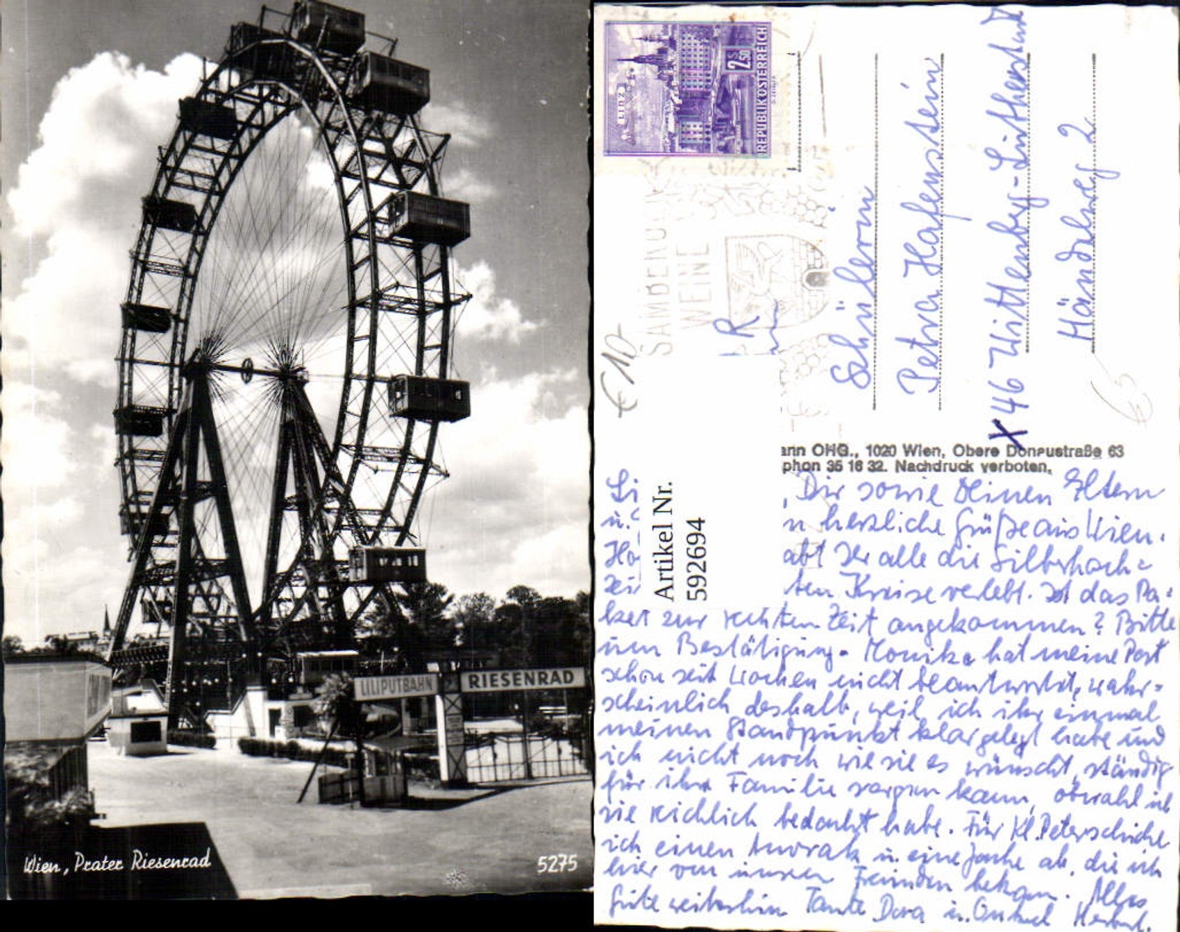 Alte Ansichtskarte – Old Postcard