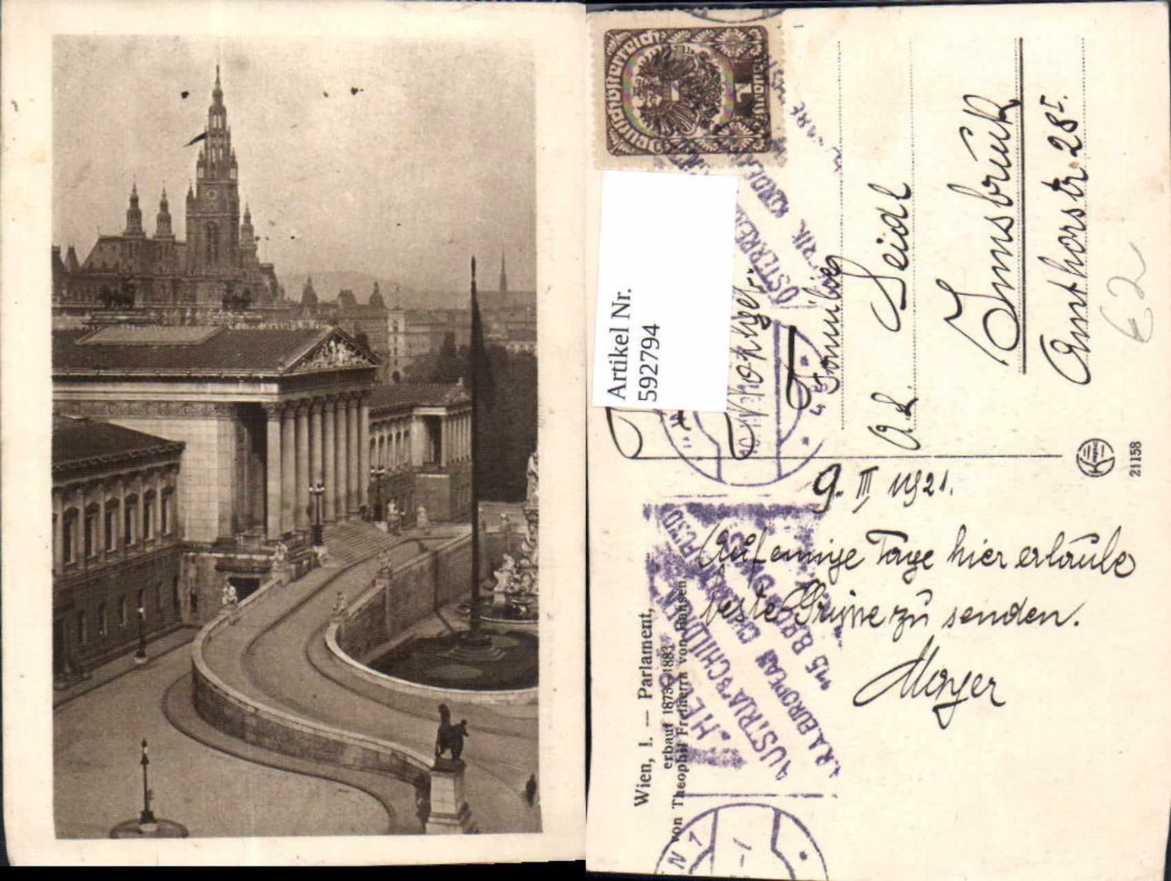 Alte Ansichtskarte – Old Postcard