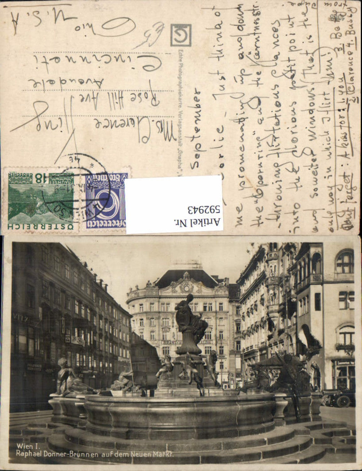 Alte Ansichtskarte – Old Postcard