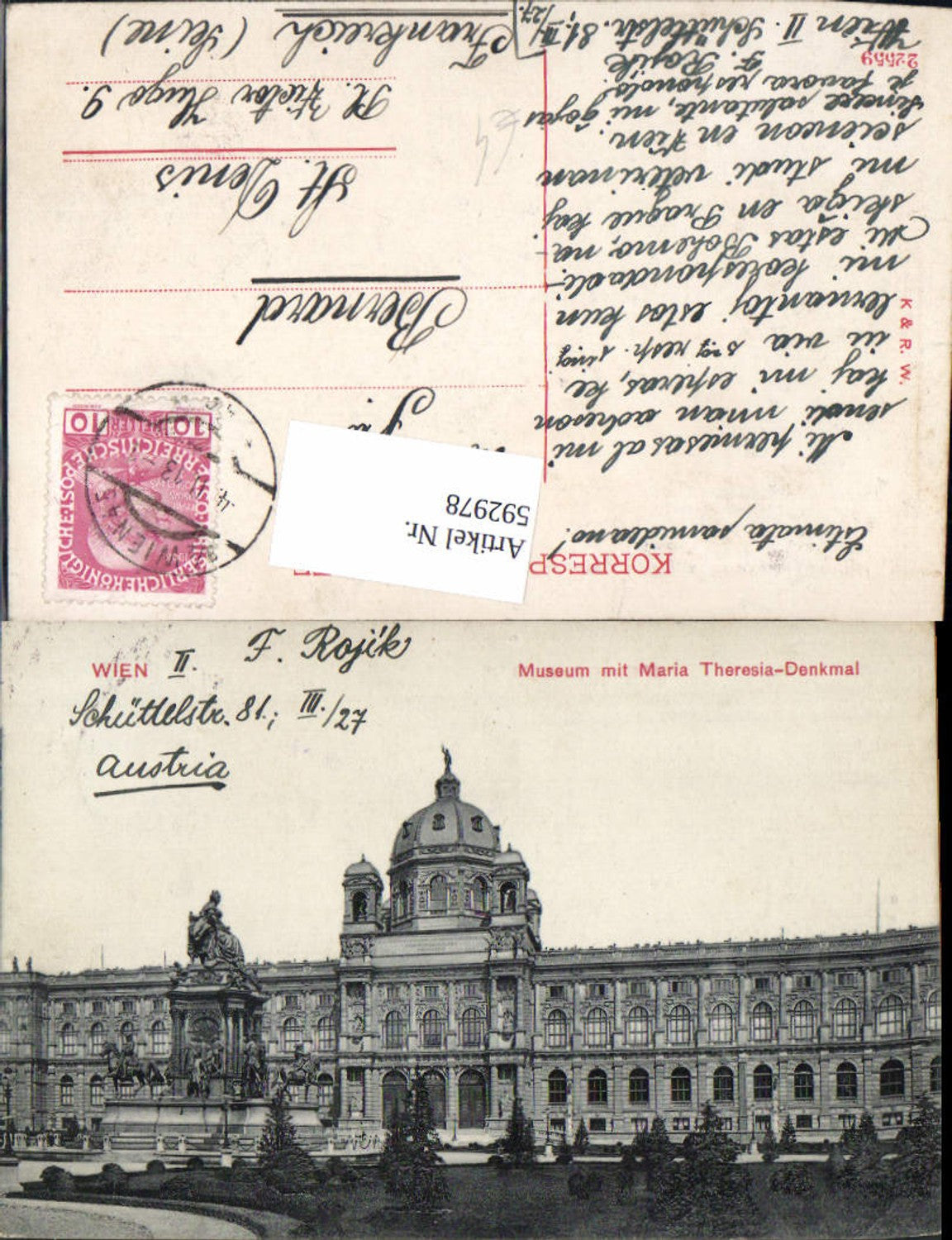 Alte Ansichtskarte – Old Postcard