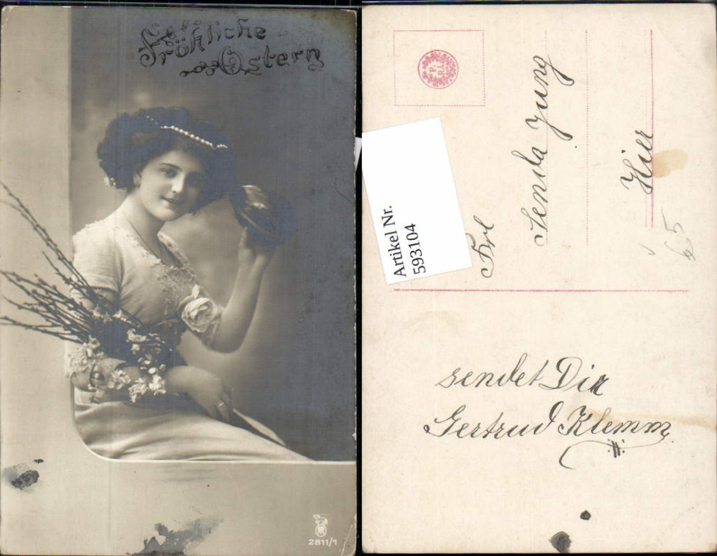 593104,Frau Ostern Osterei Haarschmuck pub RPH 2811-1