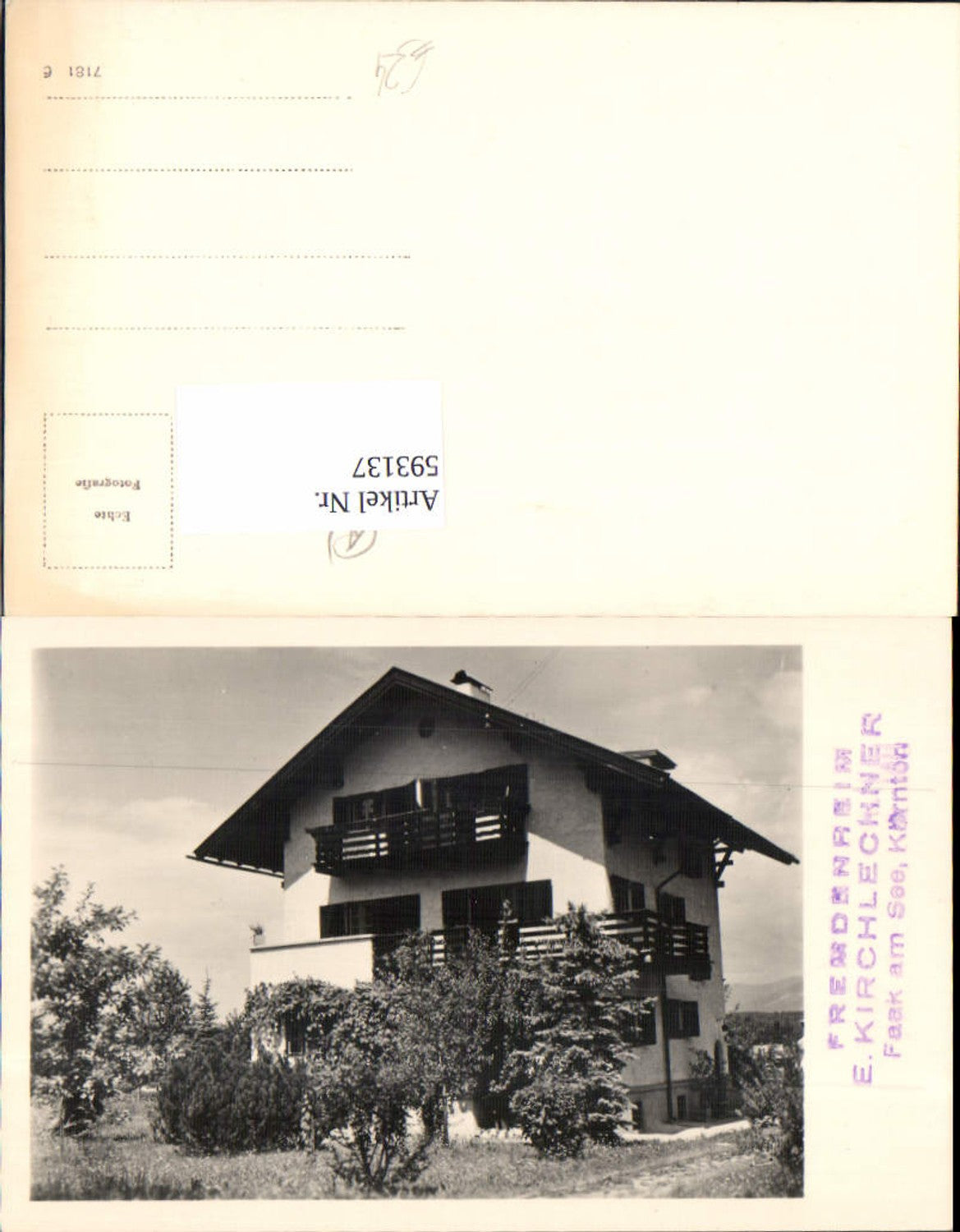 Alte Ansichtskarte – Old Postcard