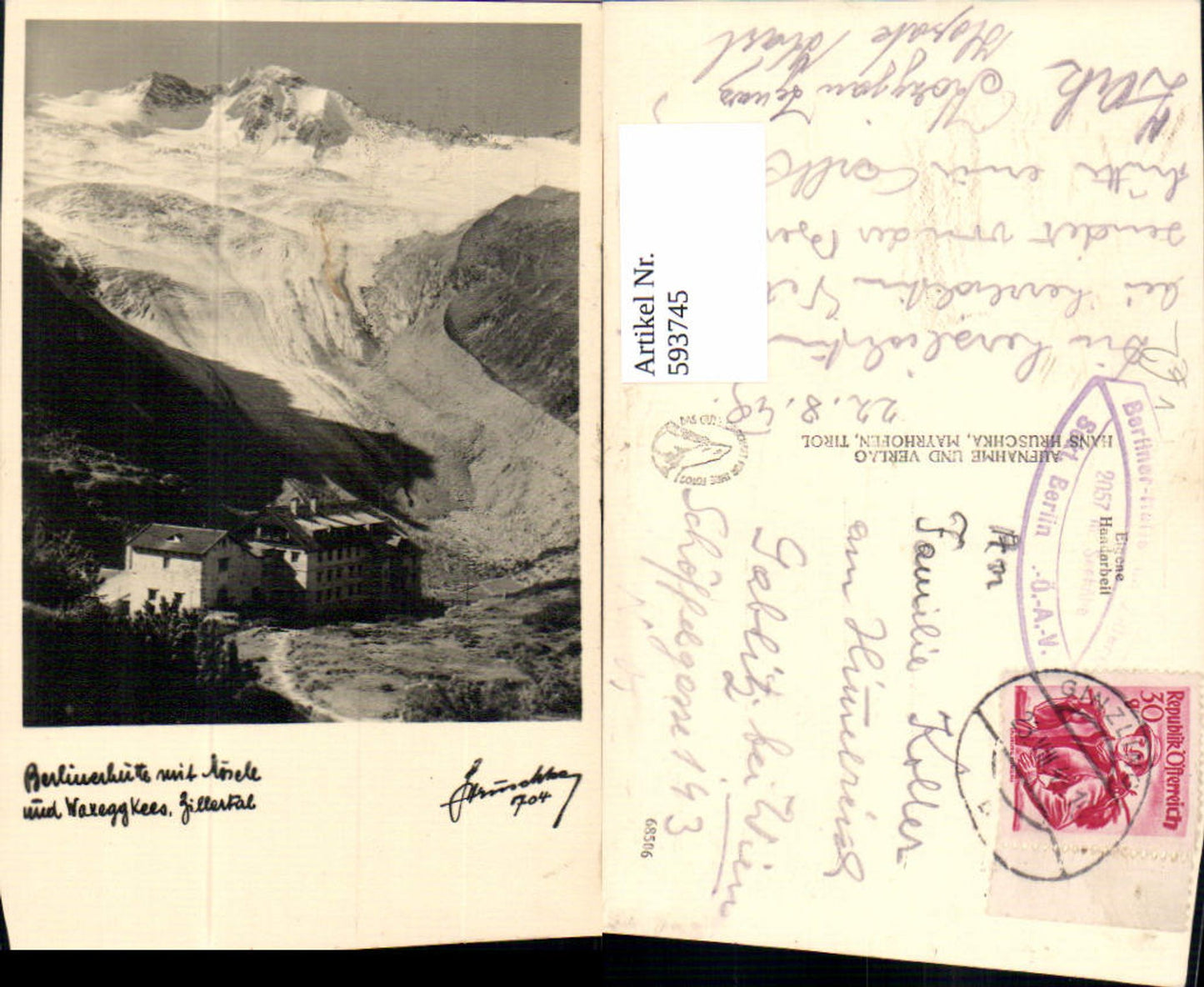 Alte Ansichtskarte – Old Postcard