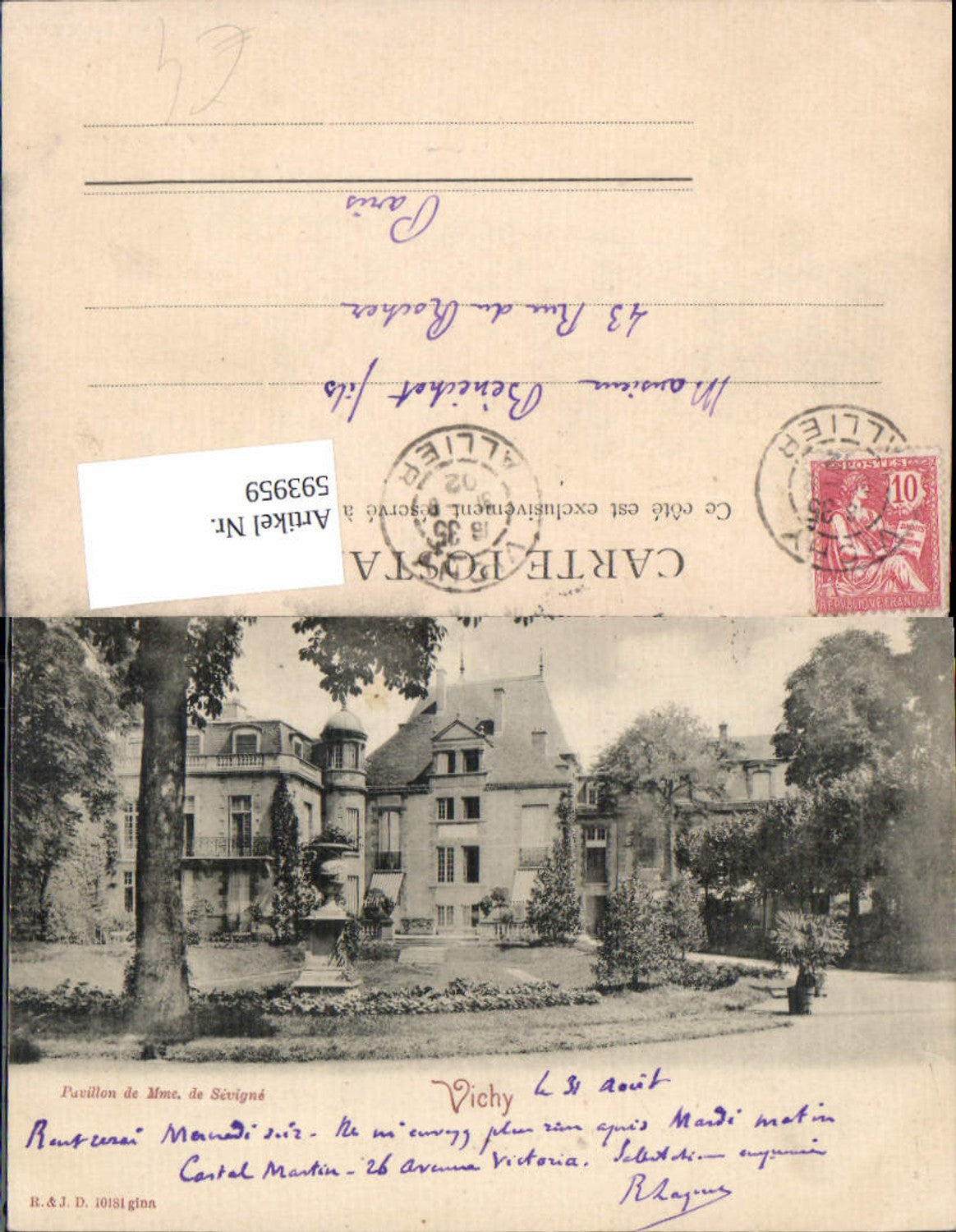 Alte Ansichtskarte – Old Postcard