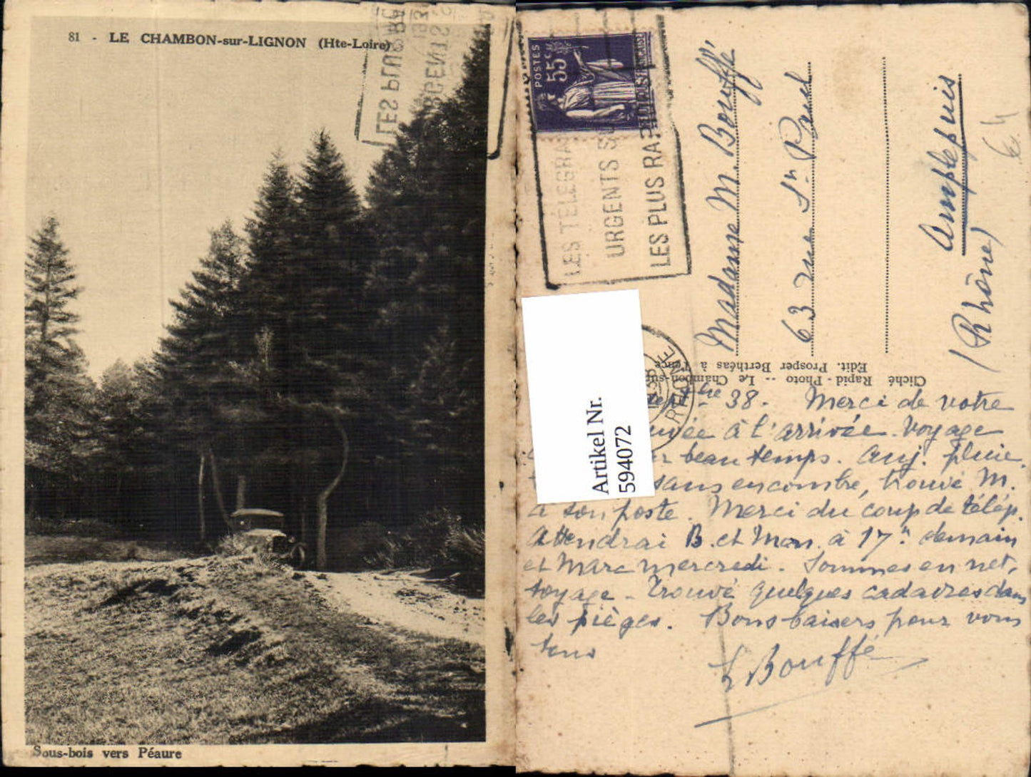 Alte Ansichtskarte – Old Postcard