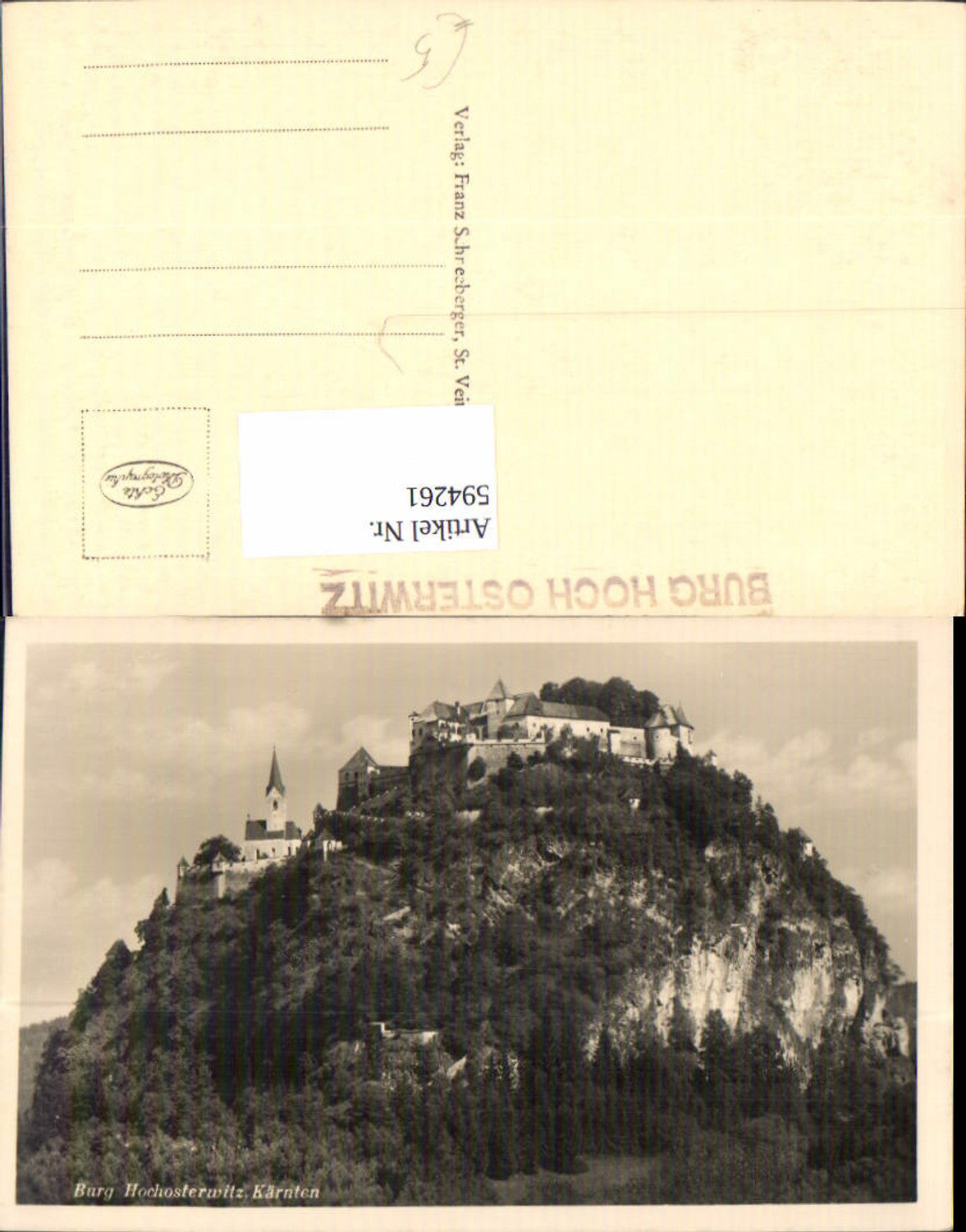 594261,Foto Ak Burg Hochosterwitz Sankt Georgen am Längsee