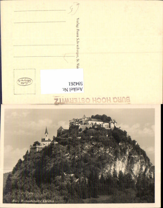 594261,Foto Ak Burg Hochosterwitz Sankt Georgen am Längsee
