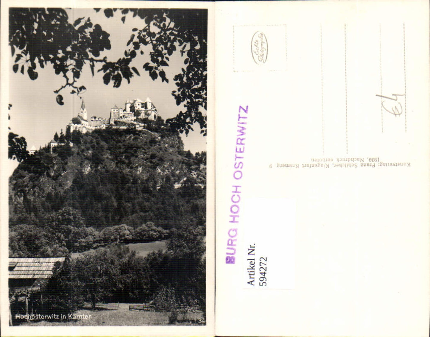 594272,Foto Ak Burg Hochosterwitz Sankt Georgen am Längsee