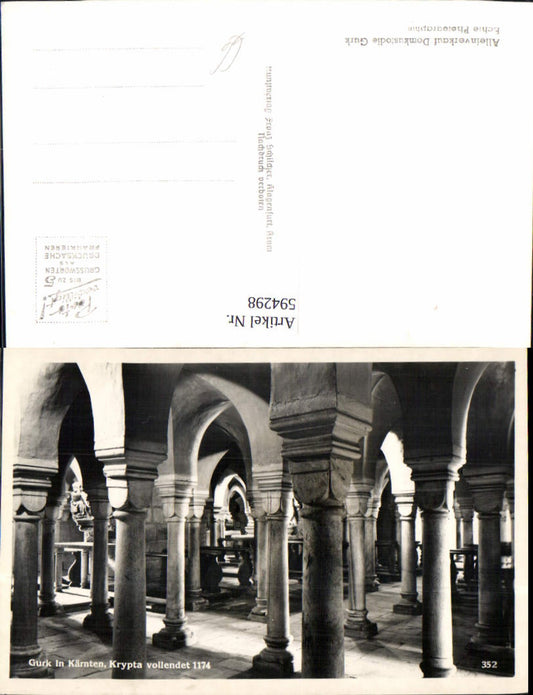 594298,Foto Ak Dom zu Gurk Krypta