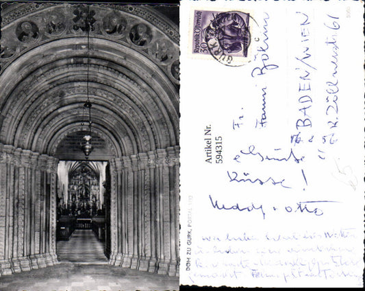 594315,Foto Ak Dom zu Gurk Portal