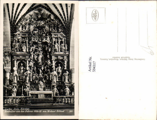 594317,Foto Ak Dom zu Gurk Hochaltar