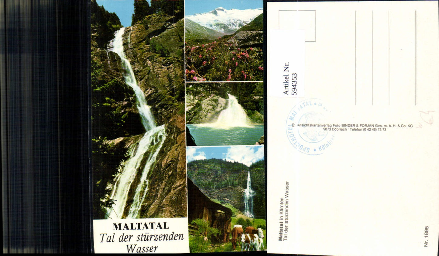 594353,Mehrbild Ak Malta Maltatal Tal der stürzenden Wasser Wasserfall