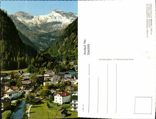 594399,Mallnitz m. Blick geg. Tauerntal Geiselkopf