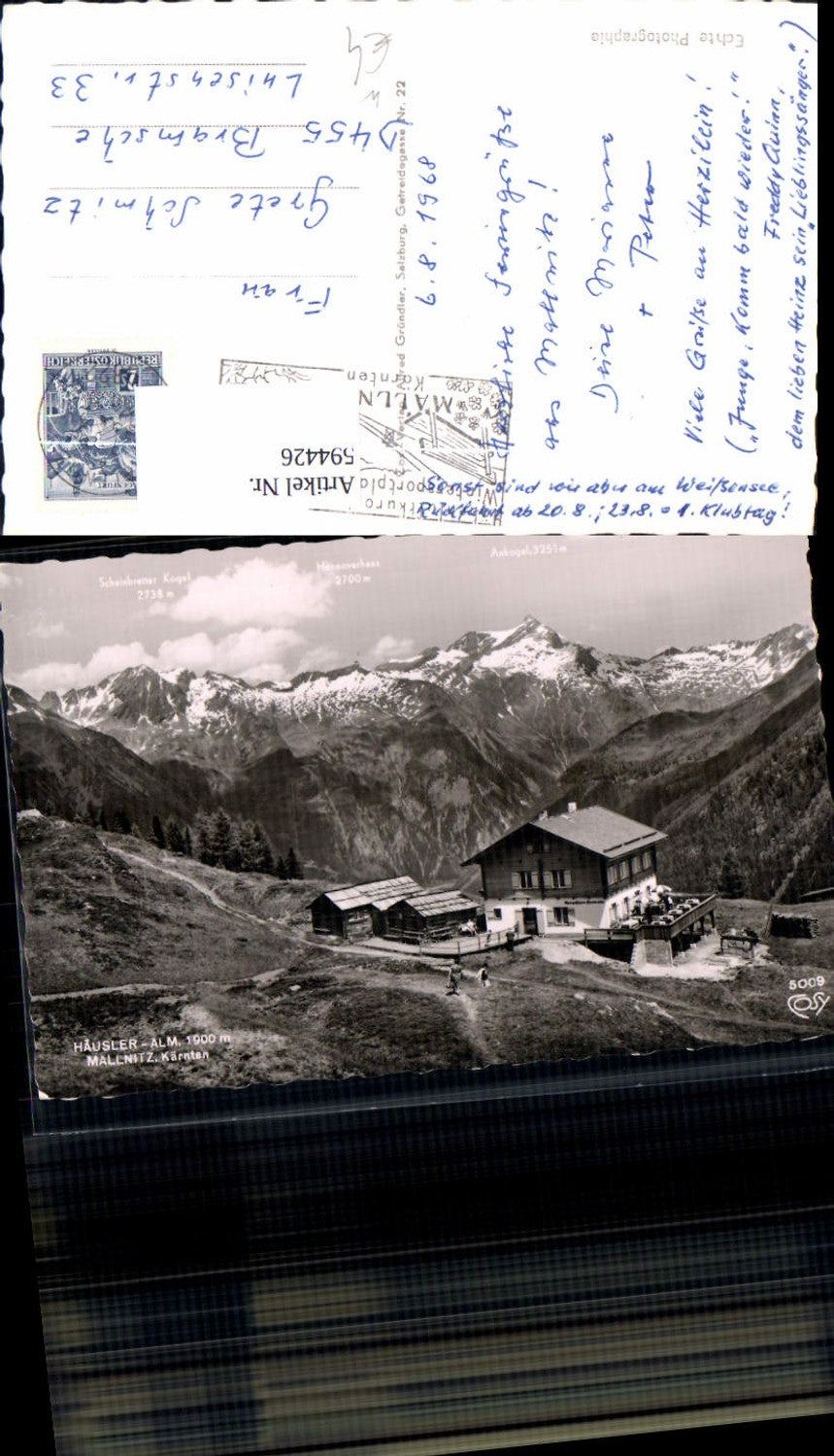 594426,Foto Ak Häusleralm Mallnitz