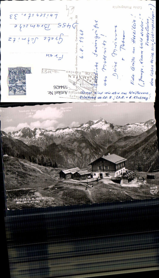 594426,Foto Ak Häusleralm Mallnitz