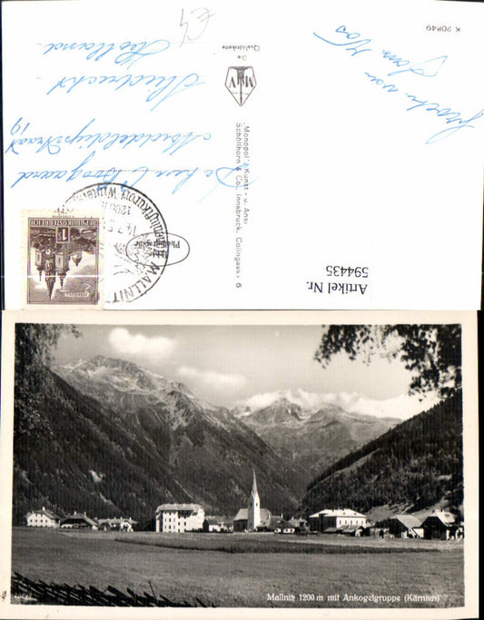 594435,Foto Ak Mallnitz m. Ankogelgruppe