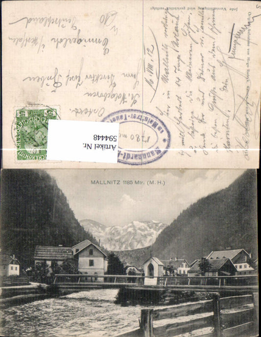 594448,Mallnitz Ansicht Brücke Marterl Bildstock