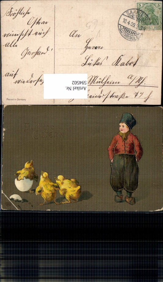 594502, Easter boy, young, traditional costume, Netherlands, chick, eggshell, pub, EAS