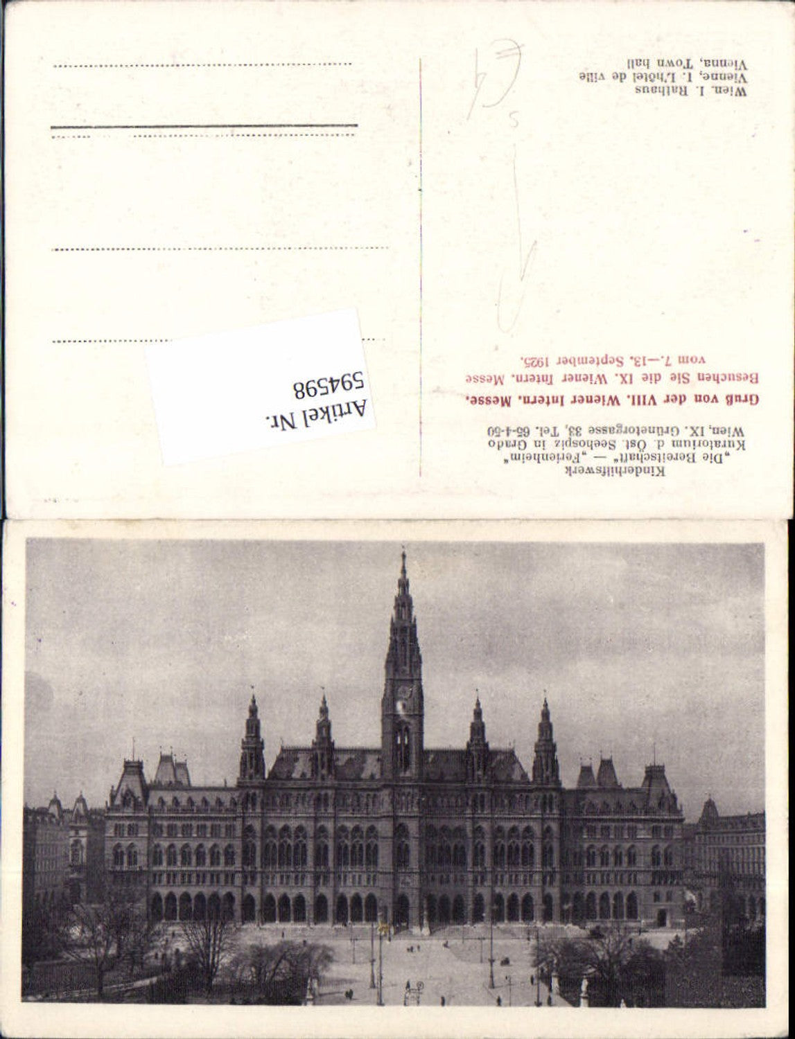 Alte Ansichtskarte – Old Postcard