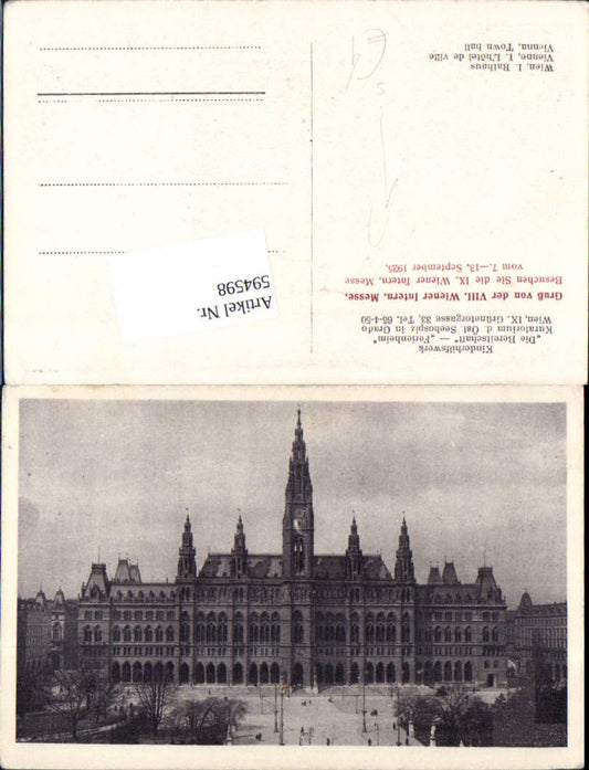 Alte Ansichtskarte – Old Postcard