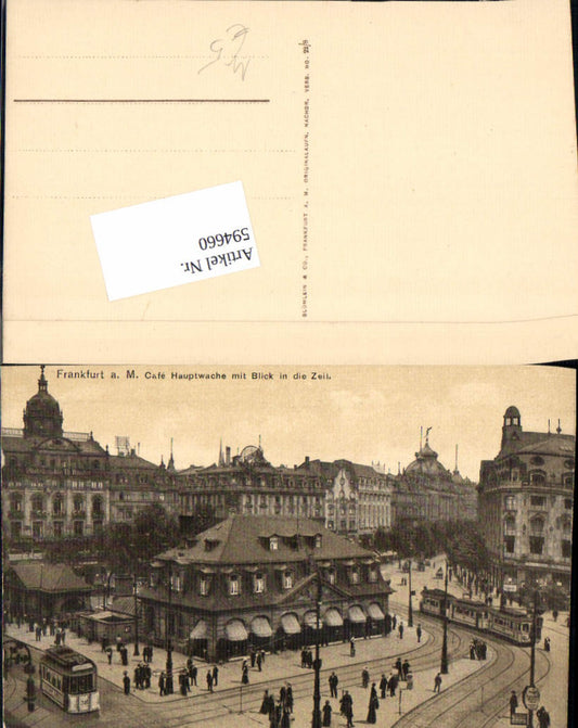 594660,Frankfurt am Main Cafe Hauptwache Zeil Straßenbahn Tram