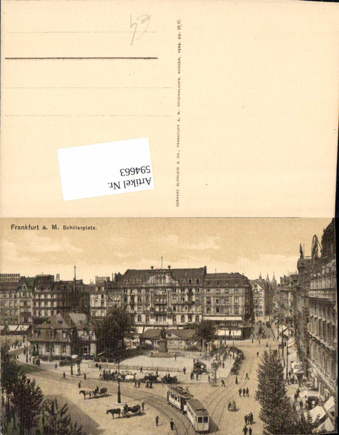 594663,Frankfurt am Main Schillerplatz Straßenbahn