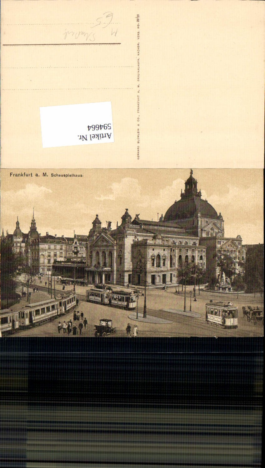 594664,Frankfurt am Main Straßenbahn Schauspielhaus Theater