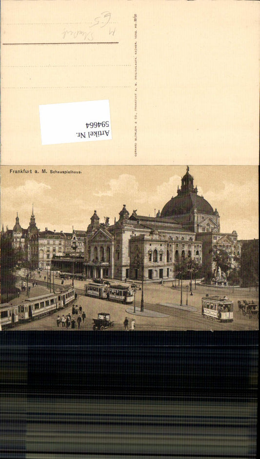 594664,Frankfurt am Main Straßenbahn Schauspielhaus Theater