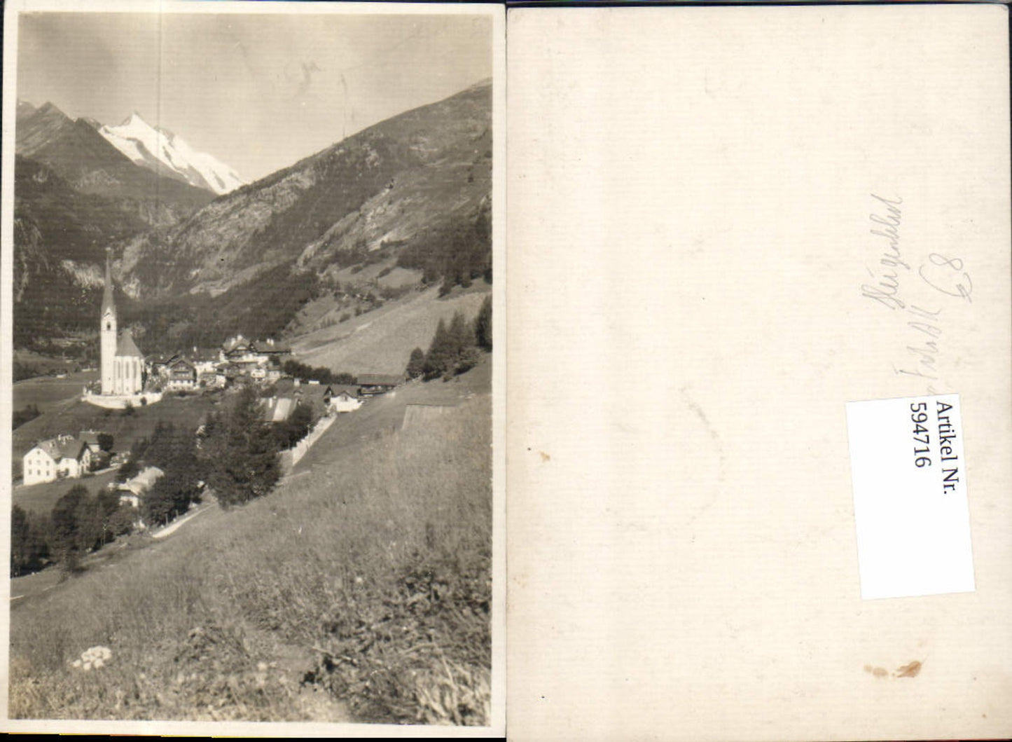 594716,Foto Ak Heiligenblut am Großglockner Ansicht Kirche