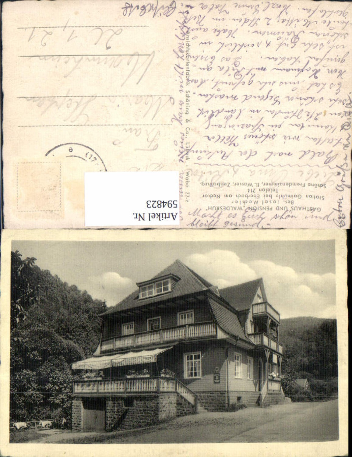 594823,Gasthaus Pension Waldesruh Gaimühle Eberbach a. Neckar