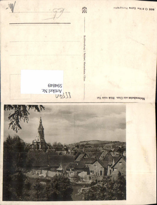 594849,Foto Ak Meisenheim a. Glan Blick v. Tal